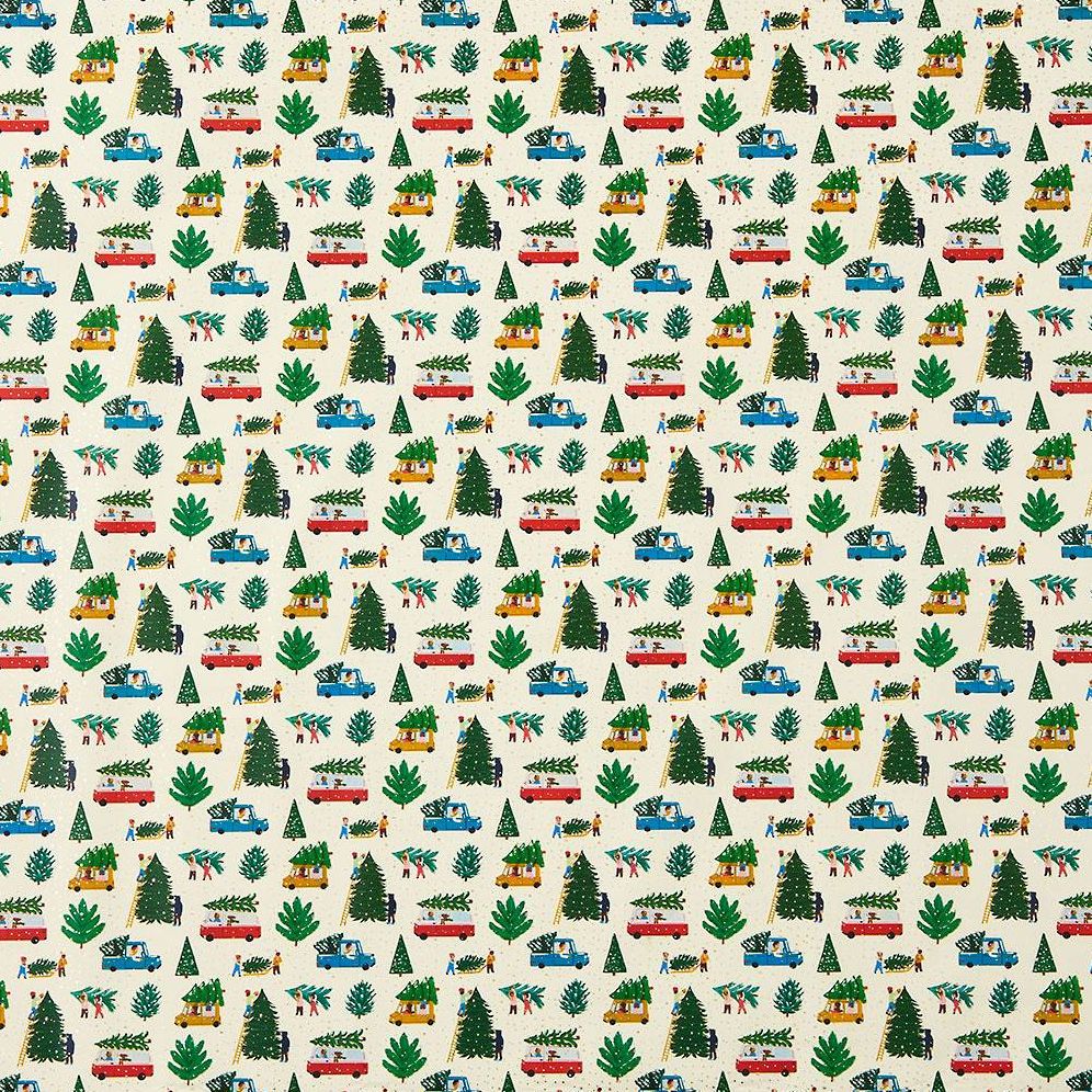 Christmas Tree Lot Stone Wrapping Paper - Image 2