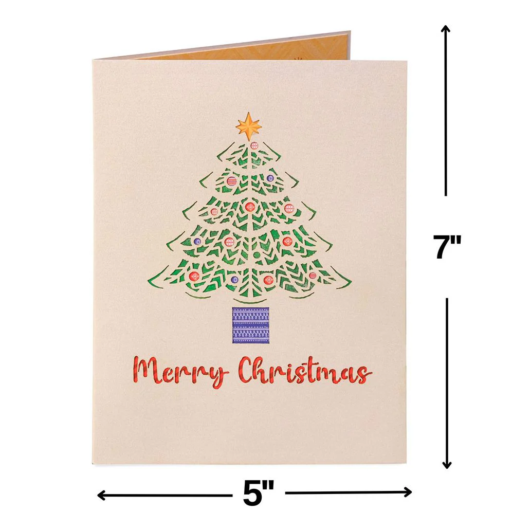 Christmas Tree Pop-Up Holiday Card - Image 3