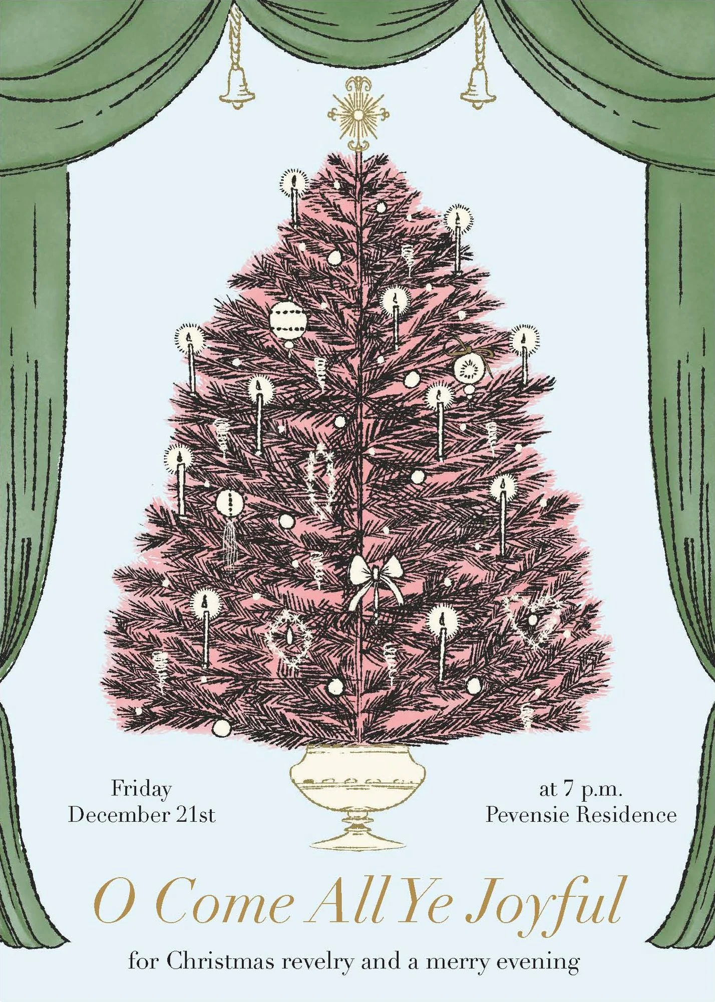 Christmas Tree Viewing Holiday Card - Image 2