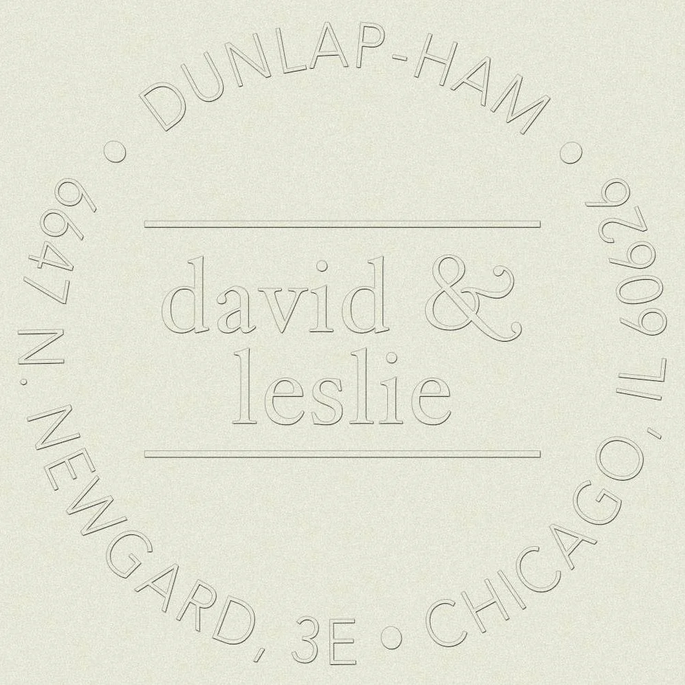 Circle Ampersand Custom Embosser Plate