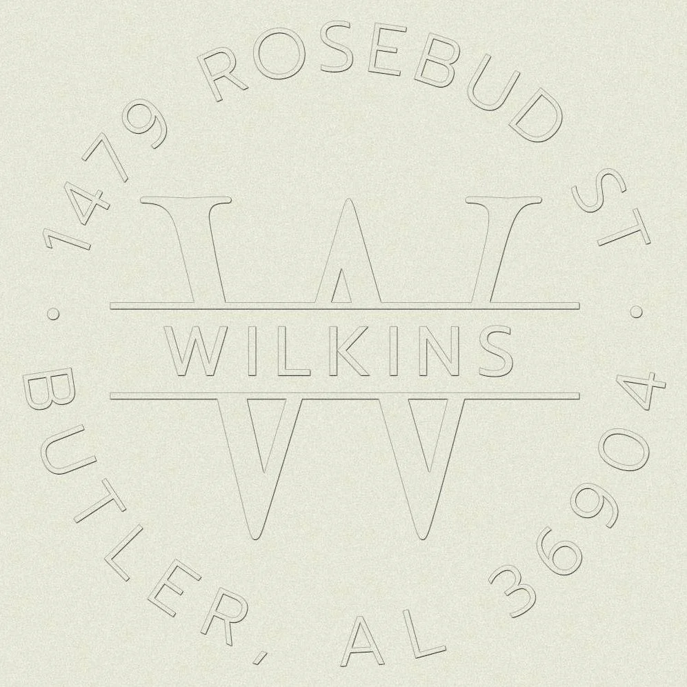 Circle Monogram Custom Embosser Plate
