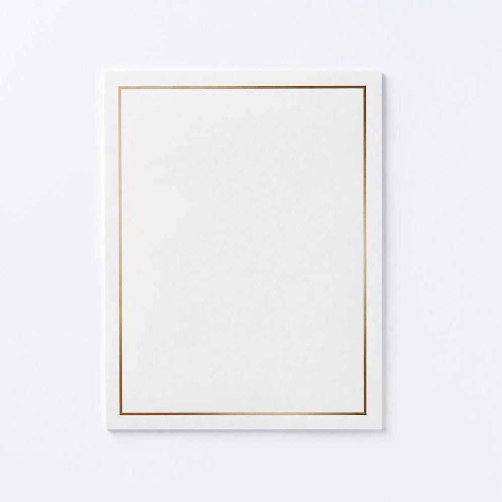 Classic Gold Foil Border Craft Paper