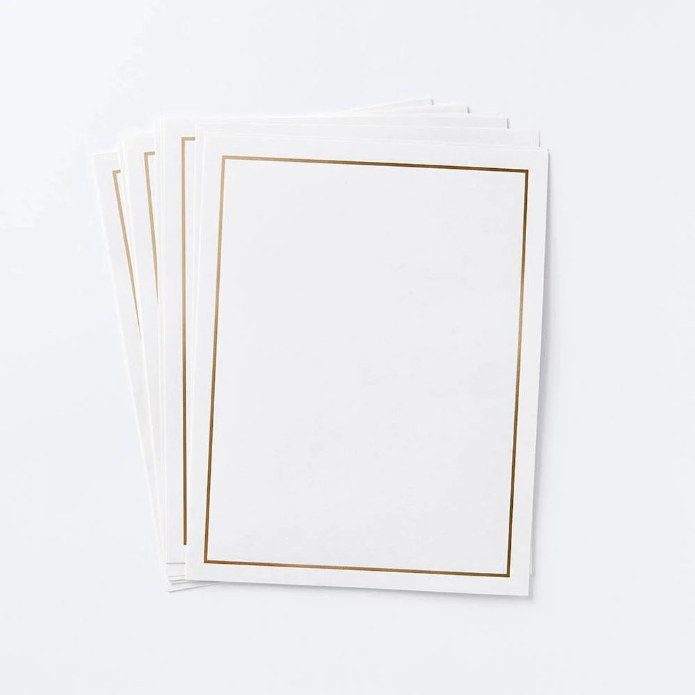 Classic Gold Foil Border Craft Paper - Image 2