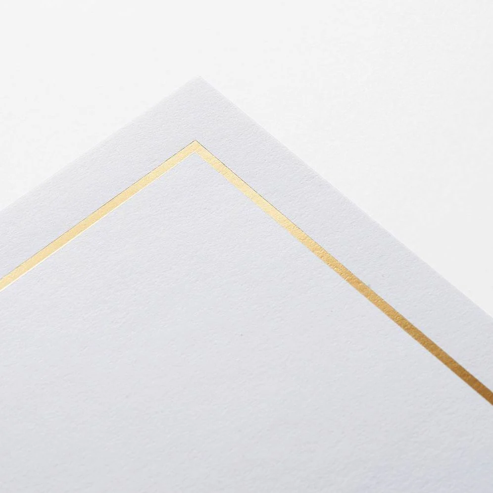 Classic Gold Foil Border Craft Paper - Image 3