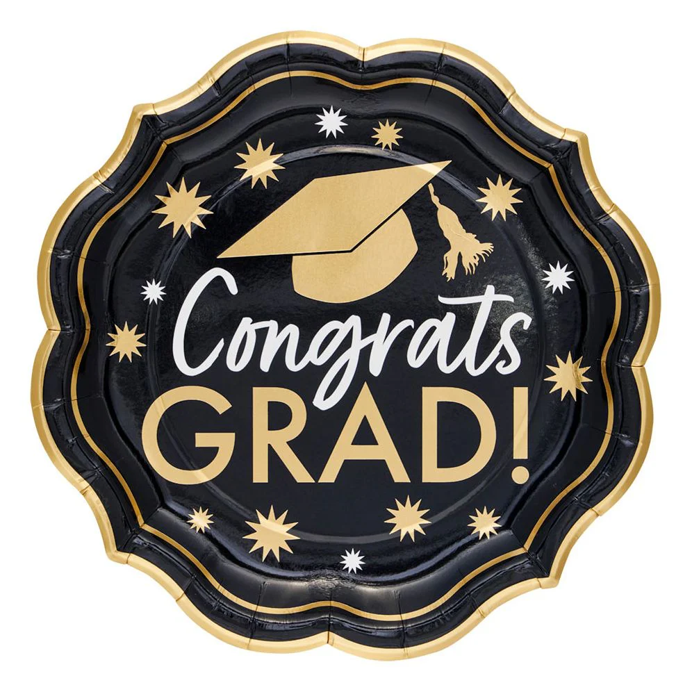 Classic Graduation Large Plate Set of 8