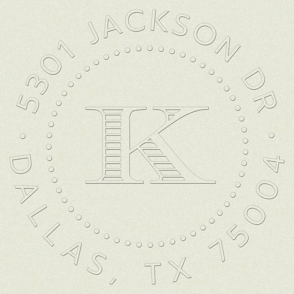 Classic Single Initial Custom Embosser Plate