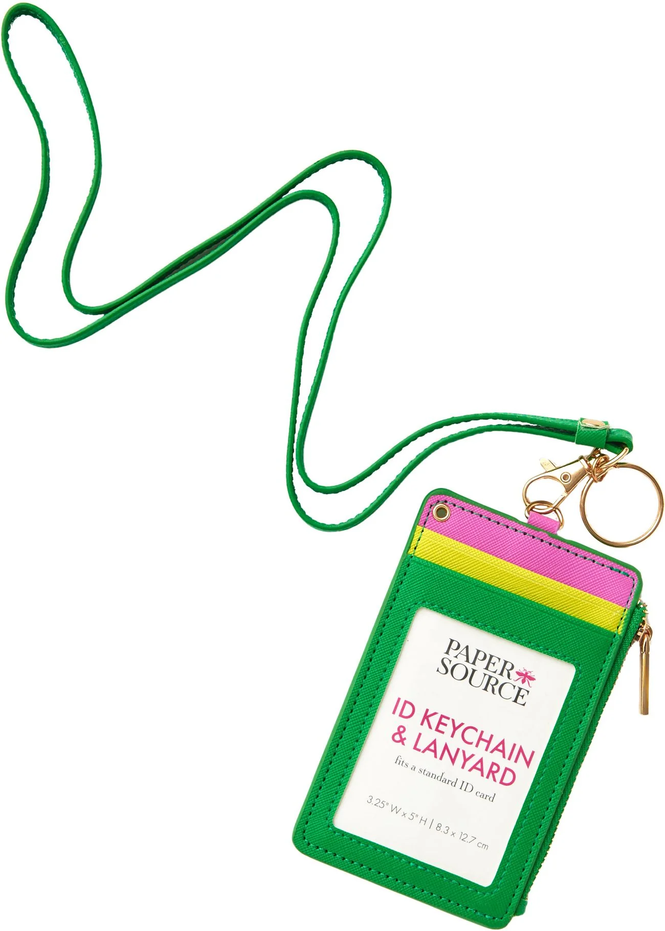 Colorblock Card Holder and Lanyard - Image 2