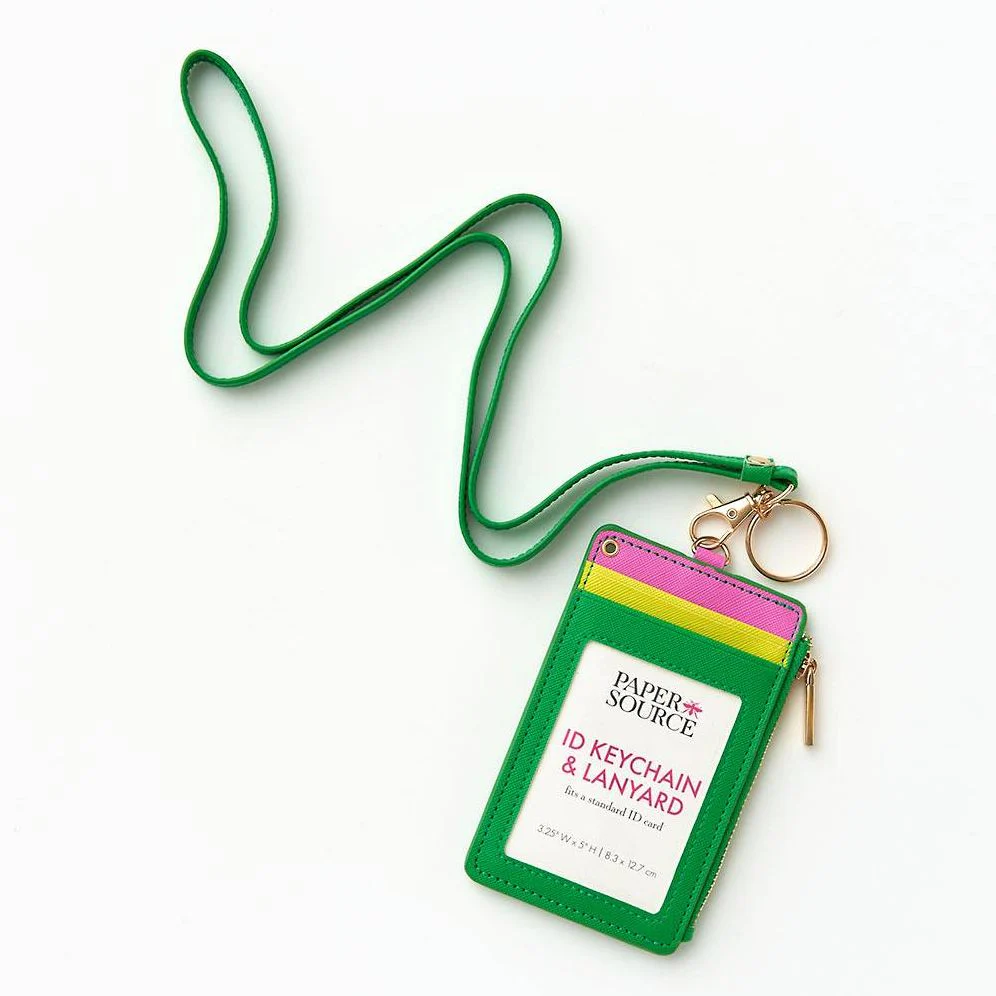 Colorblock Card Holder and Lanyard - Image 4