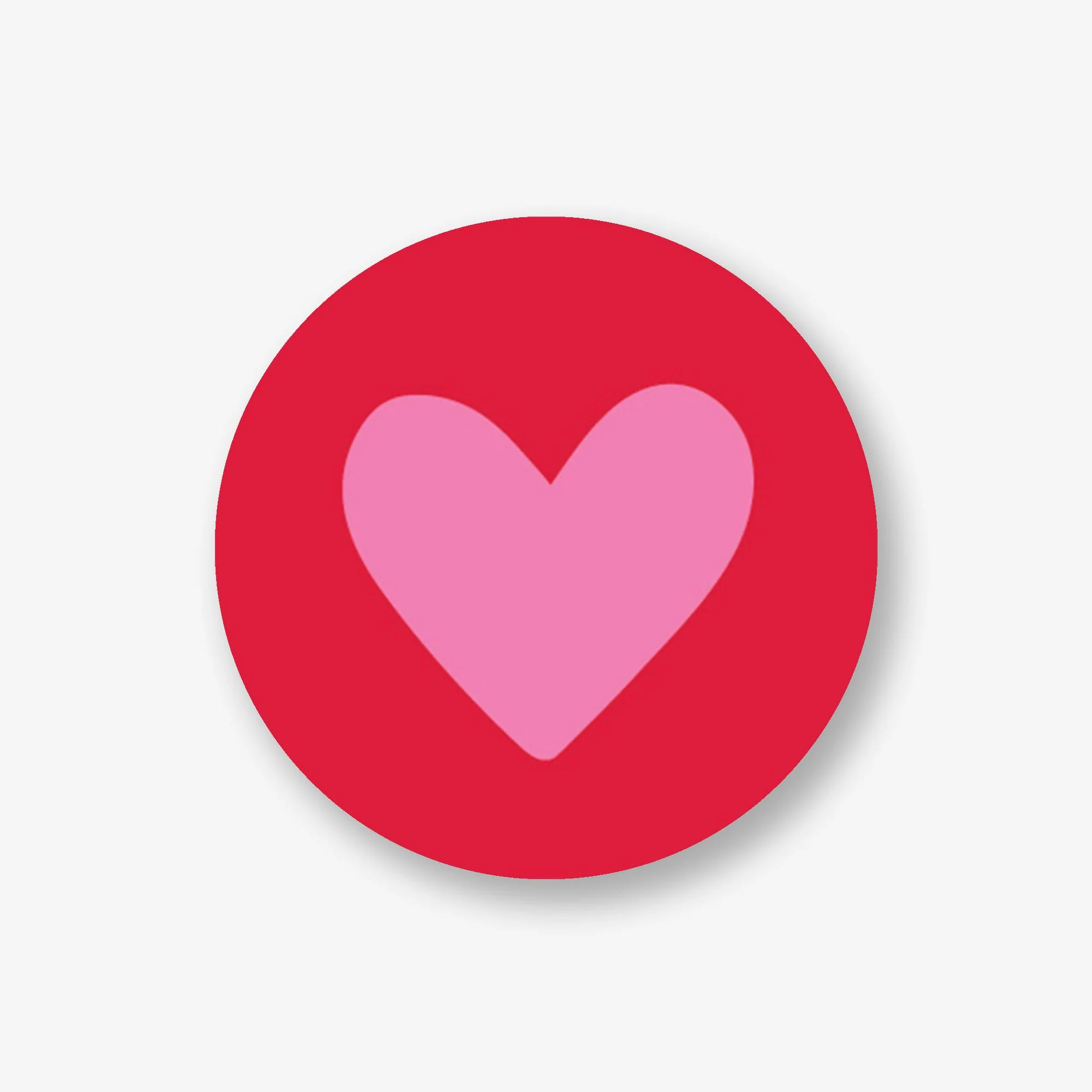 Colorblock Heart Circle Labels - Image 2