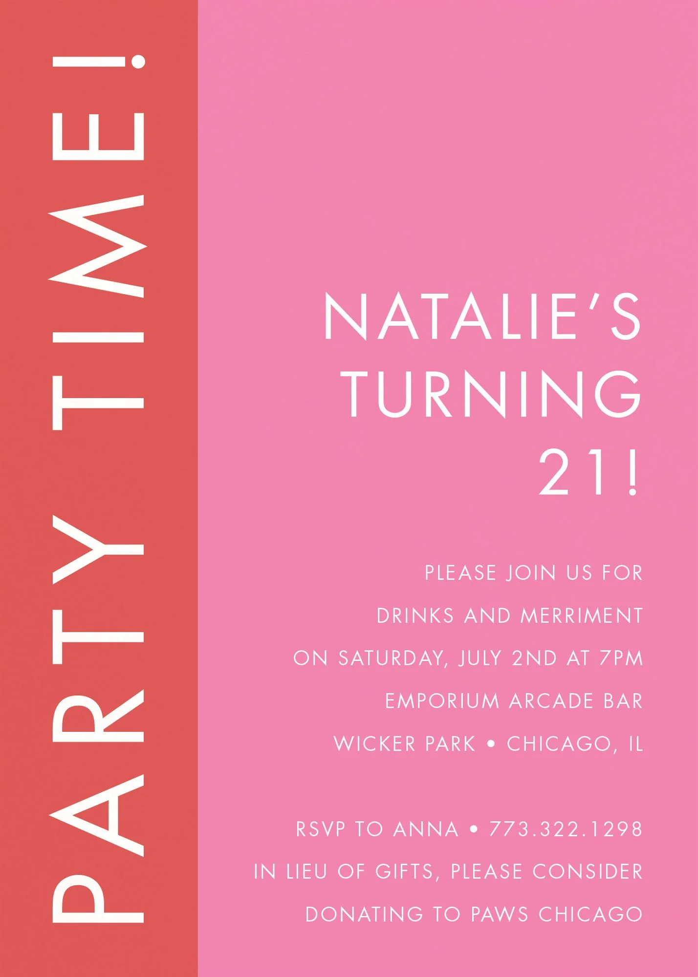 Colorful Colorblock Party Invitation - Image 4