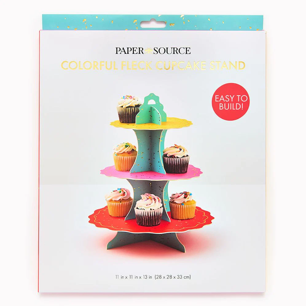 Colorful Fleck Cupcake Stand