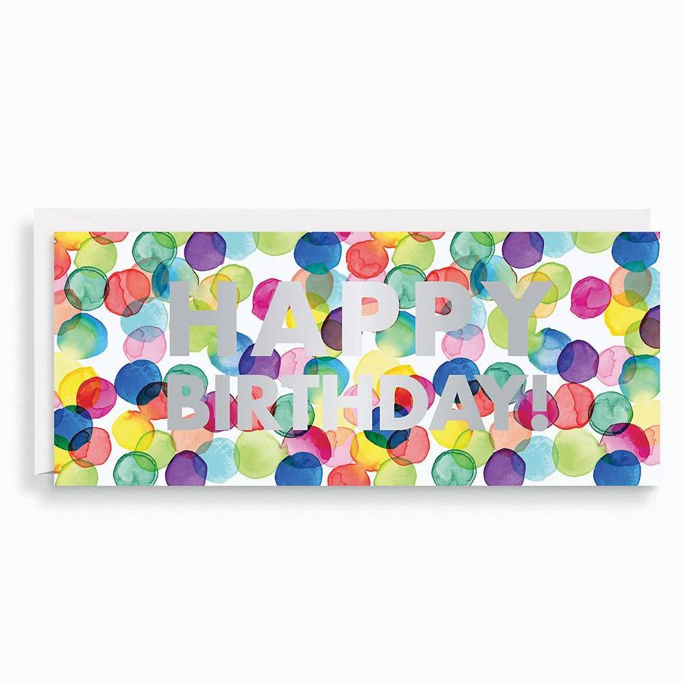 Colorful Holo Birthday Card