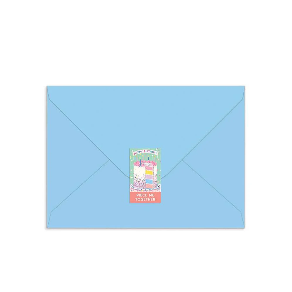 Confetti Birthday Cake Greeting Card Puzzle - Image 3