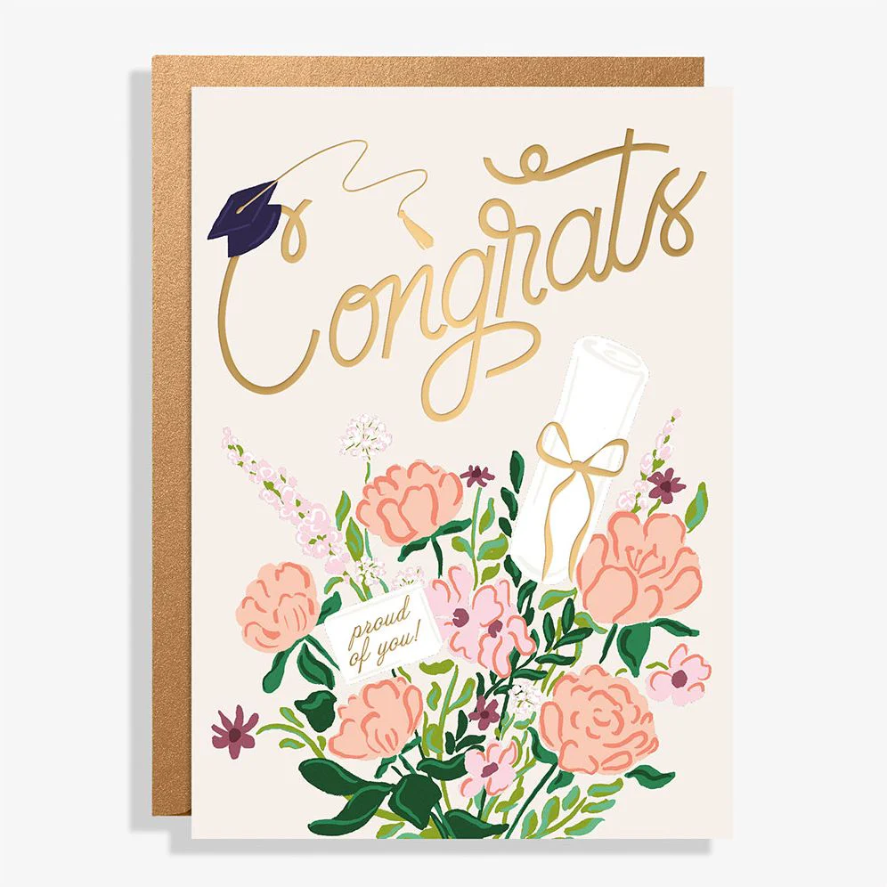 Congrats Bouquet Graduation Card
