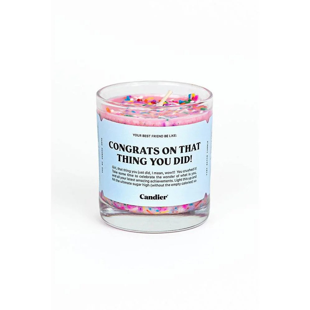 Congrats Sprinkle Candle