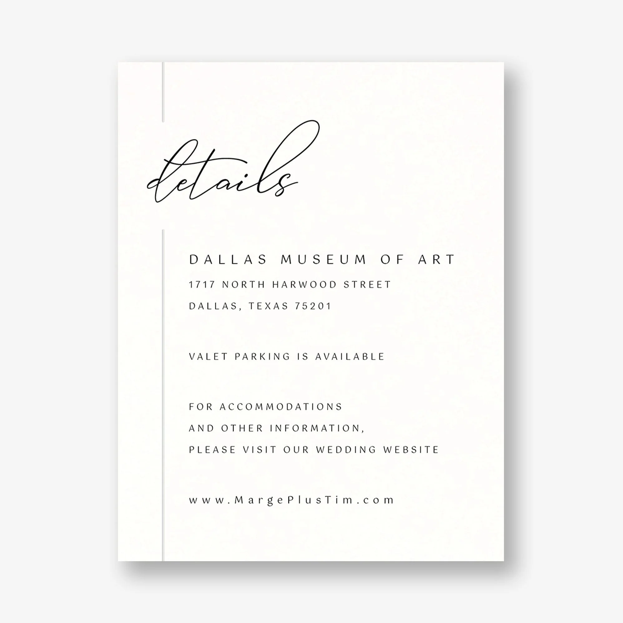 Contemporary Borderline Foil Details Card - Image 3