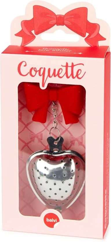 Coquette Tea Infuser with Romantic Red Bow - Image 4