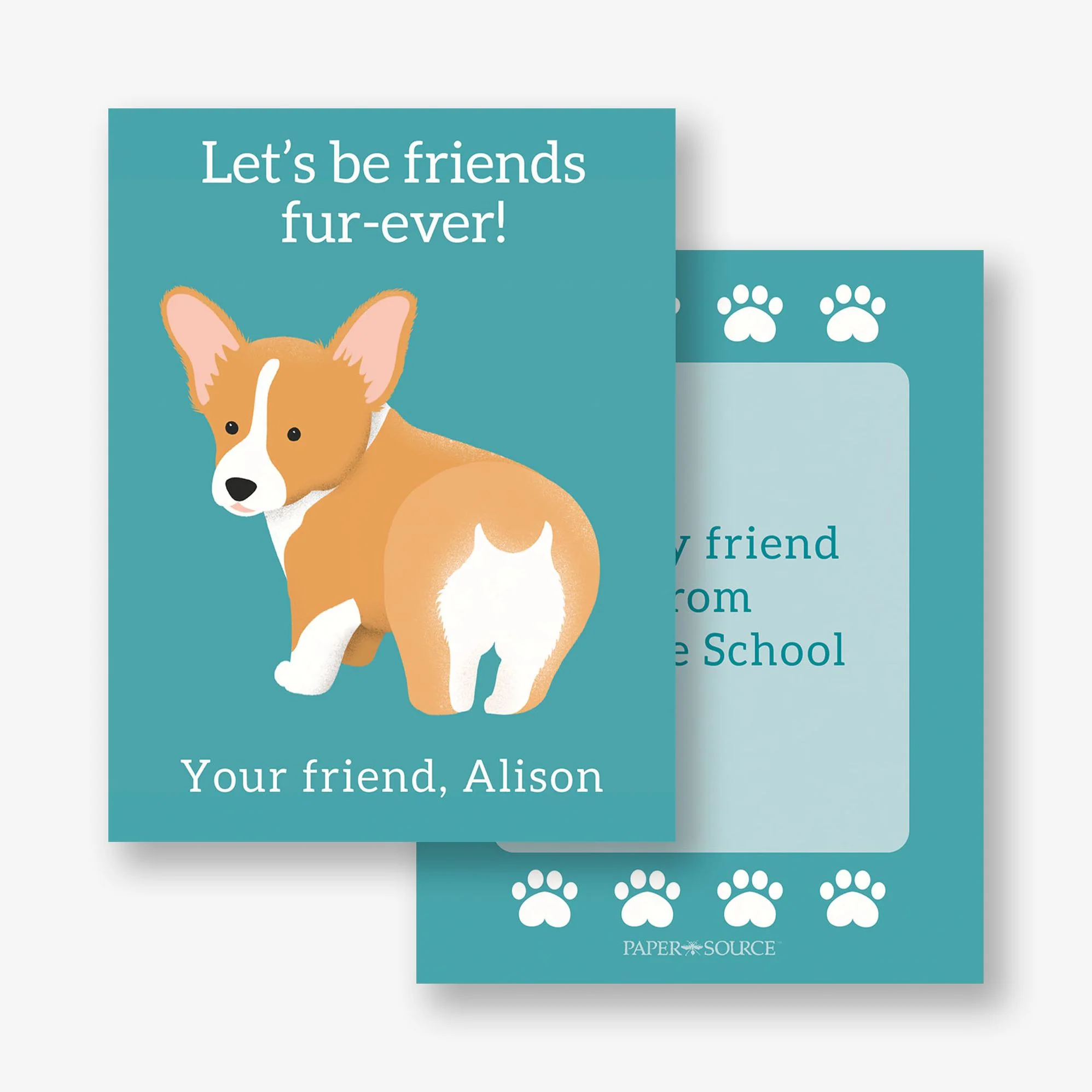 Corgi Custom Valentine Card - Image 2
