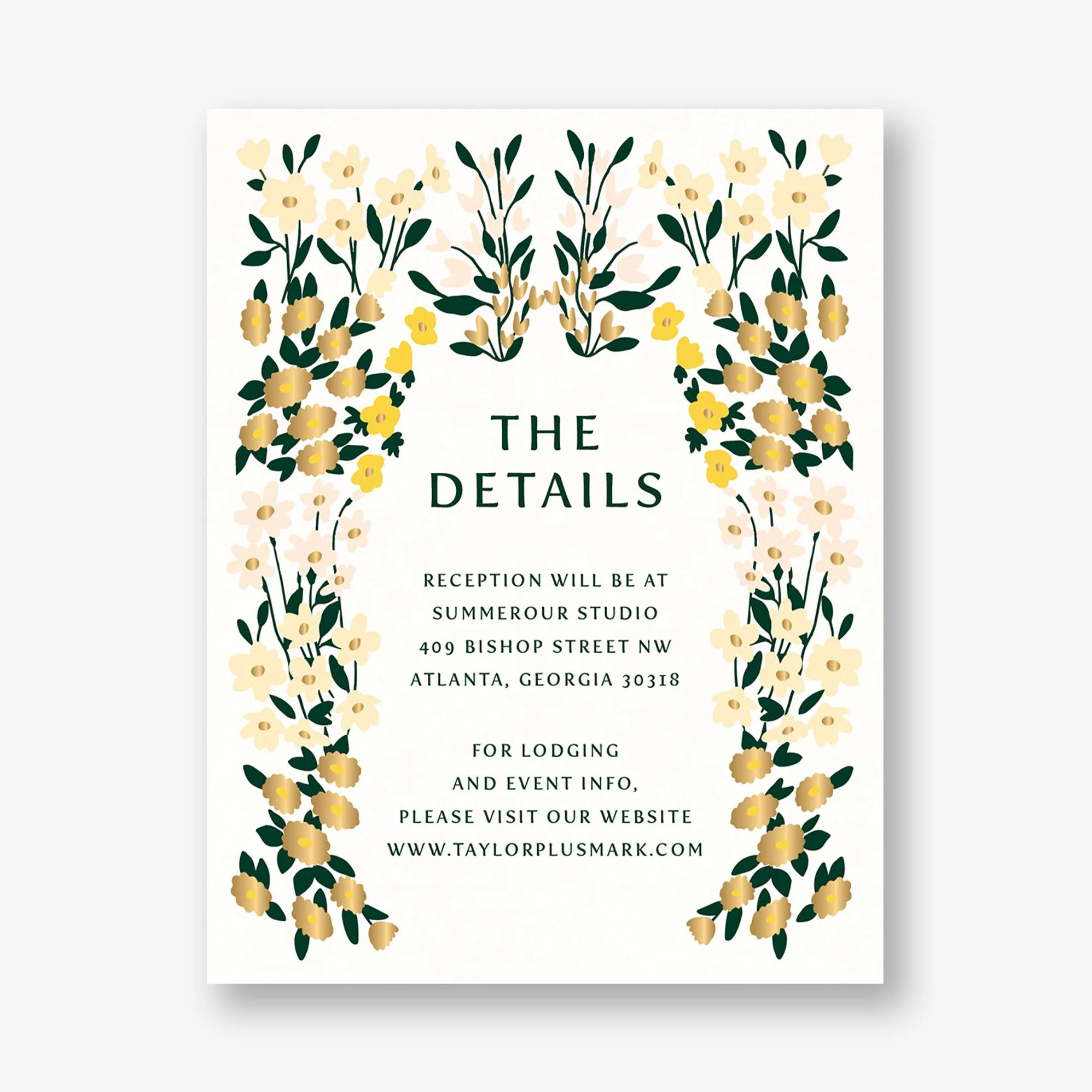 Cottage Garden Foil Information Card