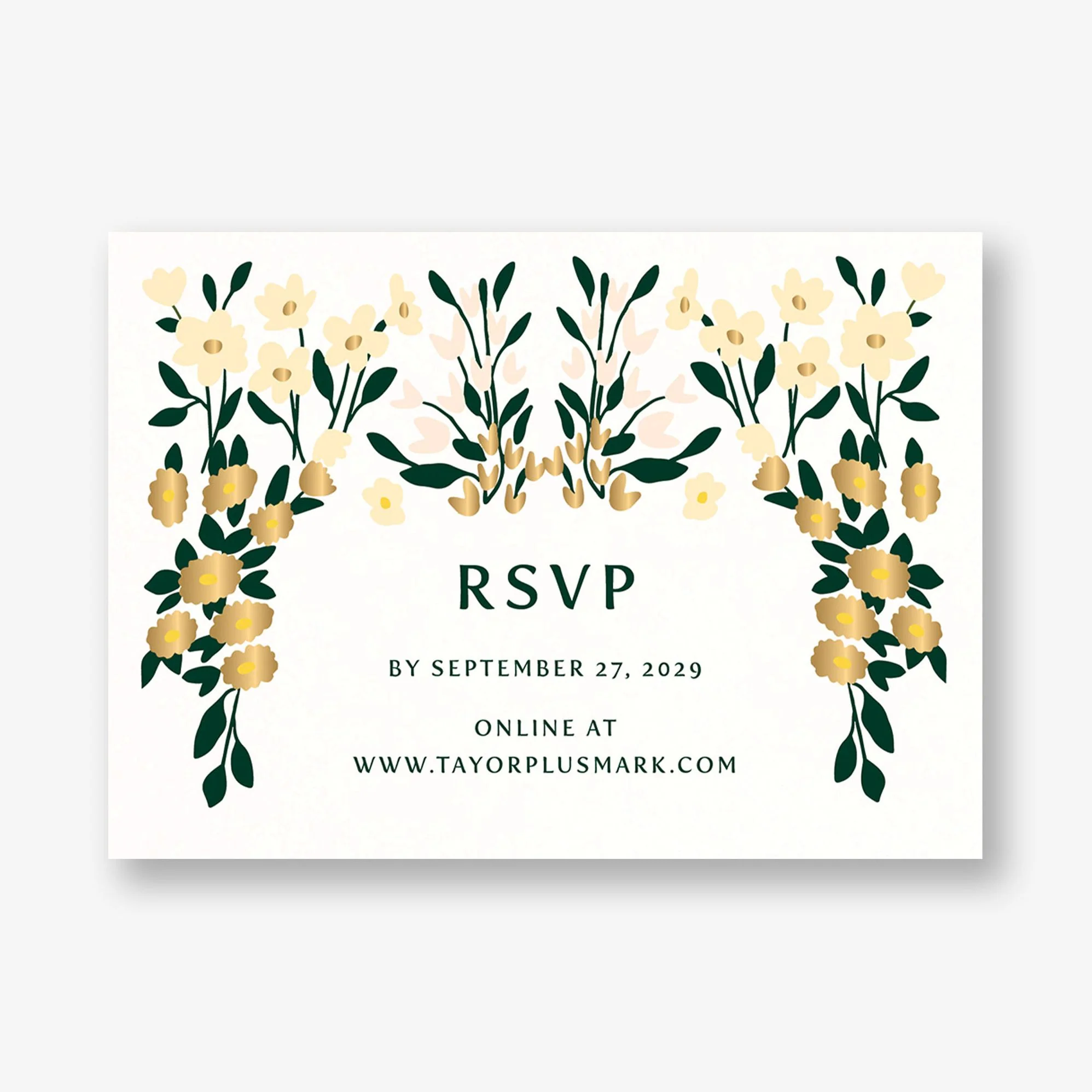 Cottage Garden Foil Response Card