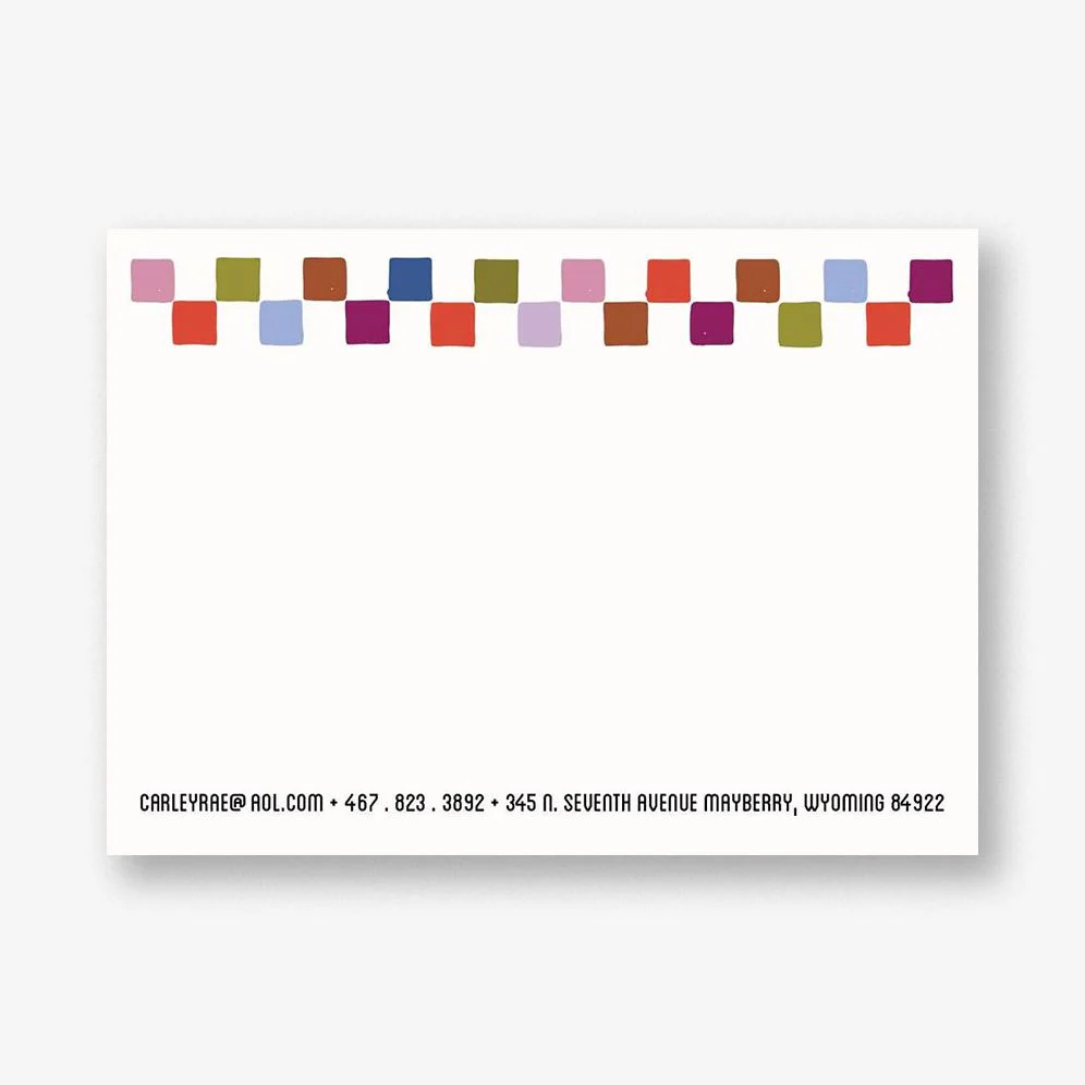 Cozy Patchwork Stationery