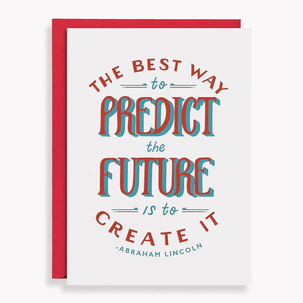 Create The Future Quote Graduation Card