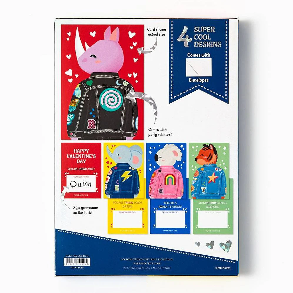 Critter Crew Animal Classroom Valentine Card Set - Image 3