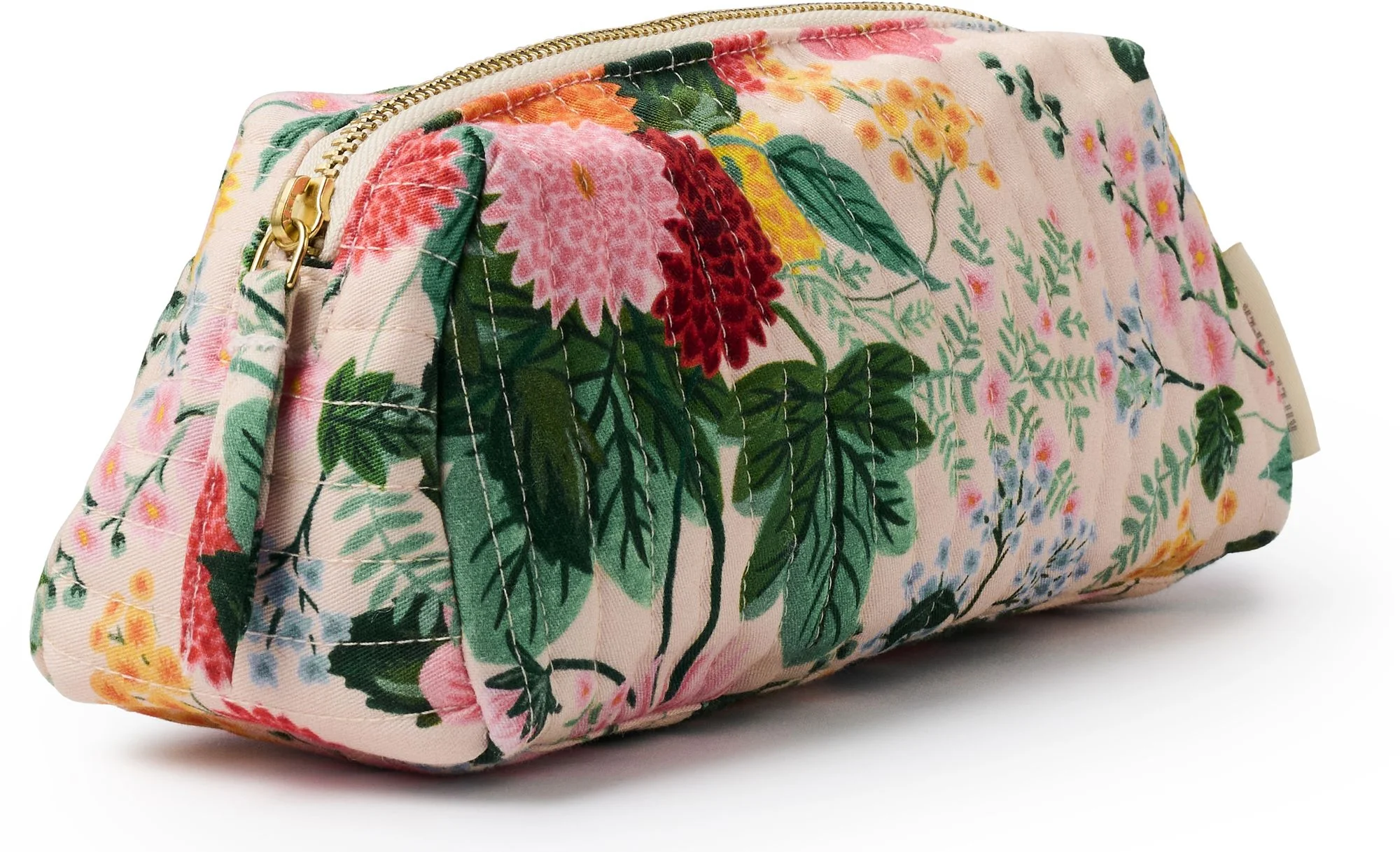 Dahlia Quilted Small Cosmetic Pouch - Image 3