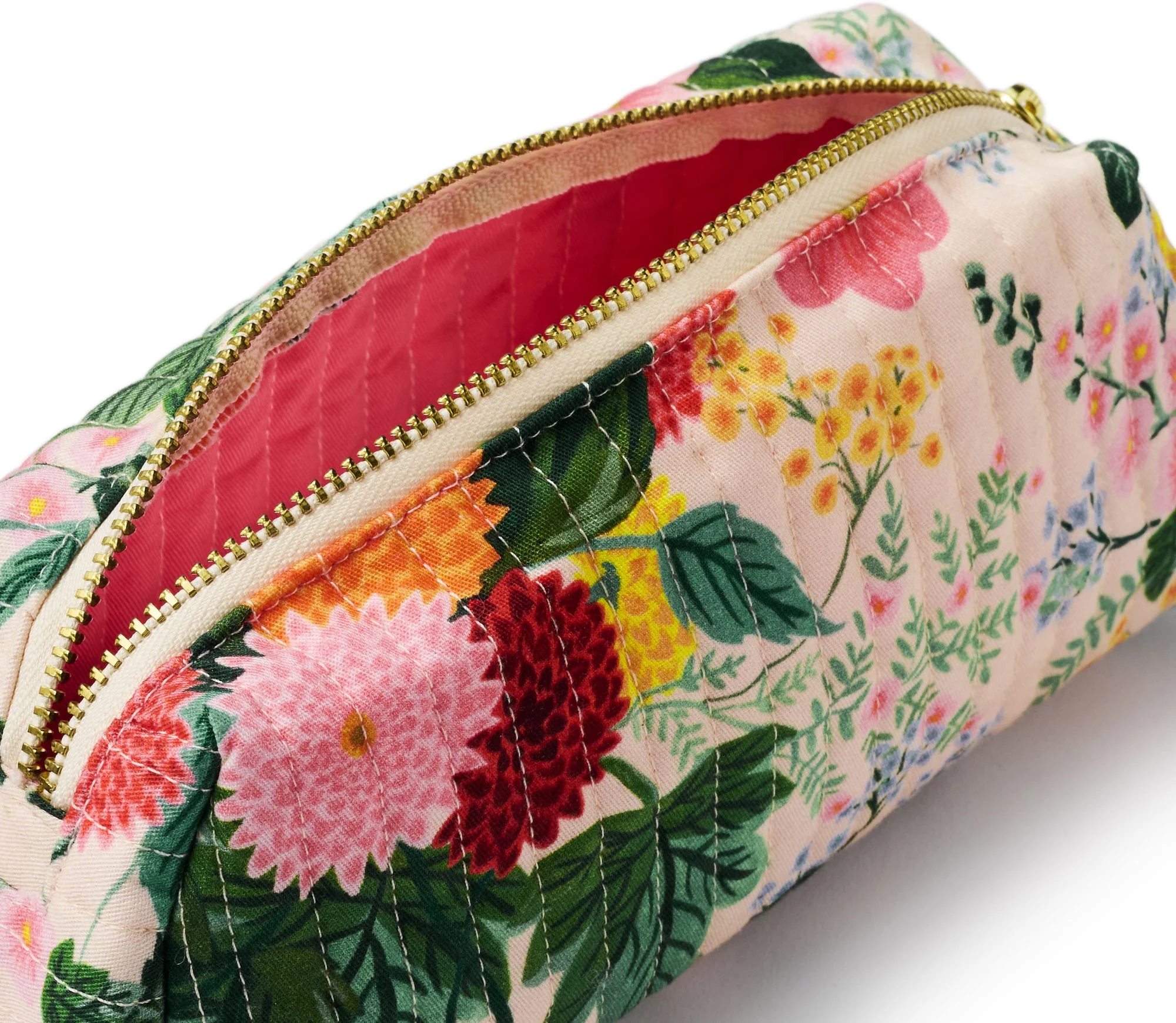 Dahlia Quilted Small Cosmetic Pouch - Image 4
