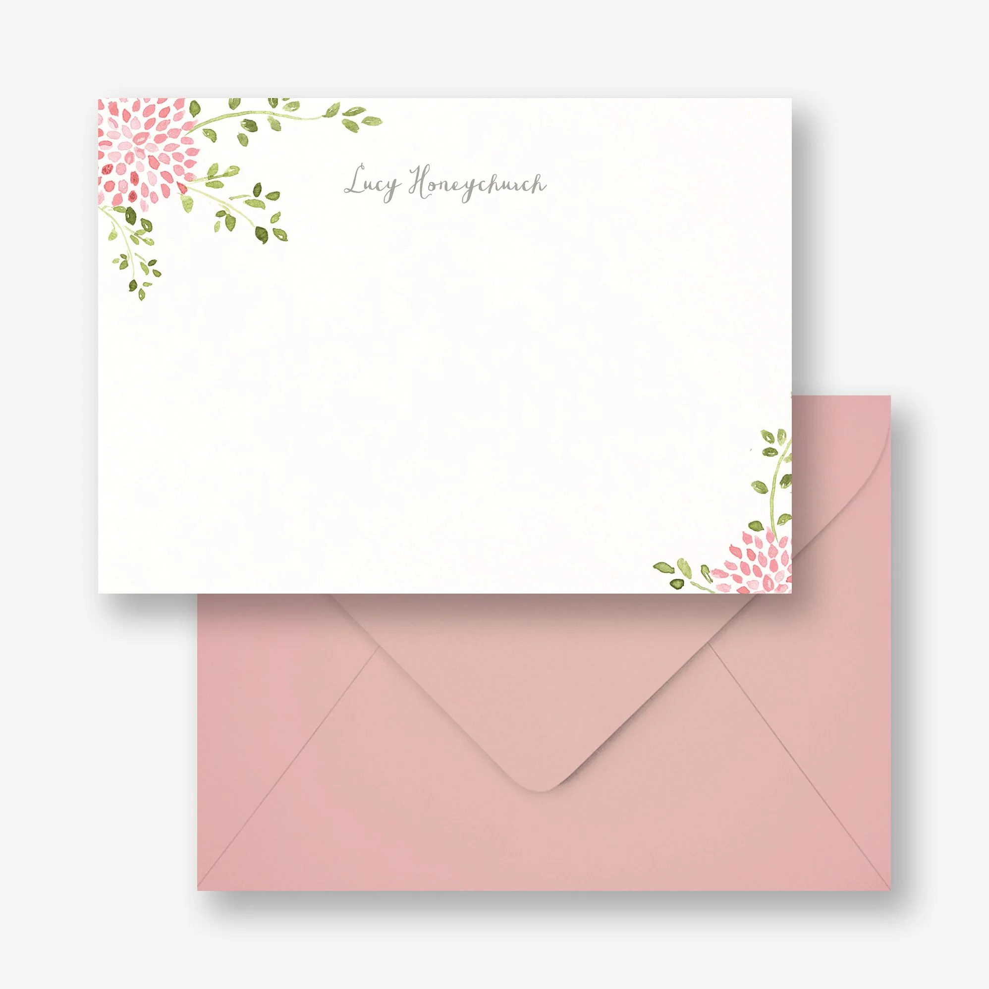 Dahlias Horizontal Stationery - Image 2