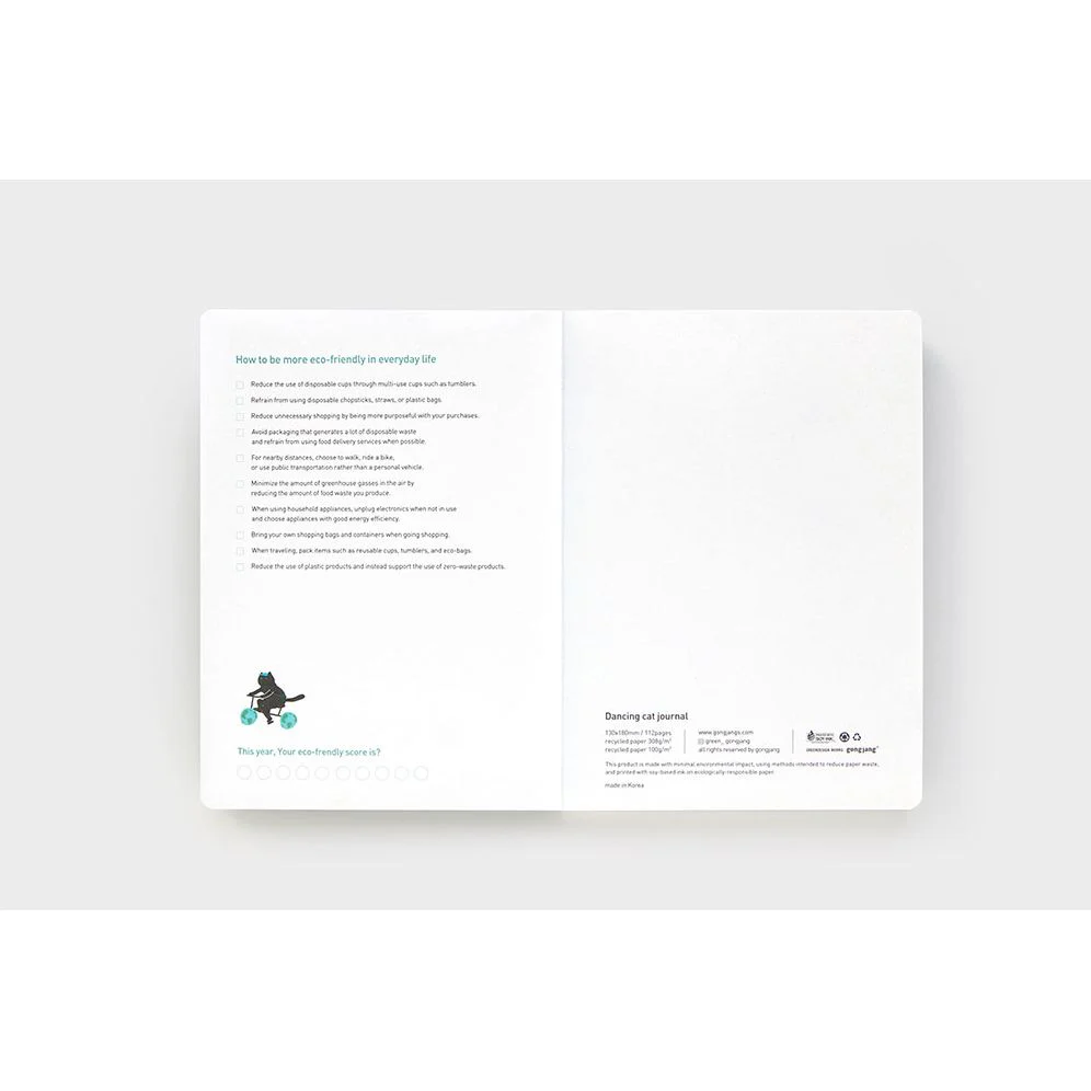 Dancing Black Cat Lined Journal - Image 5