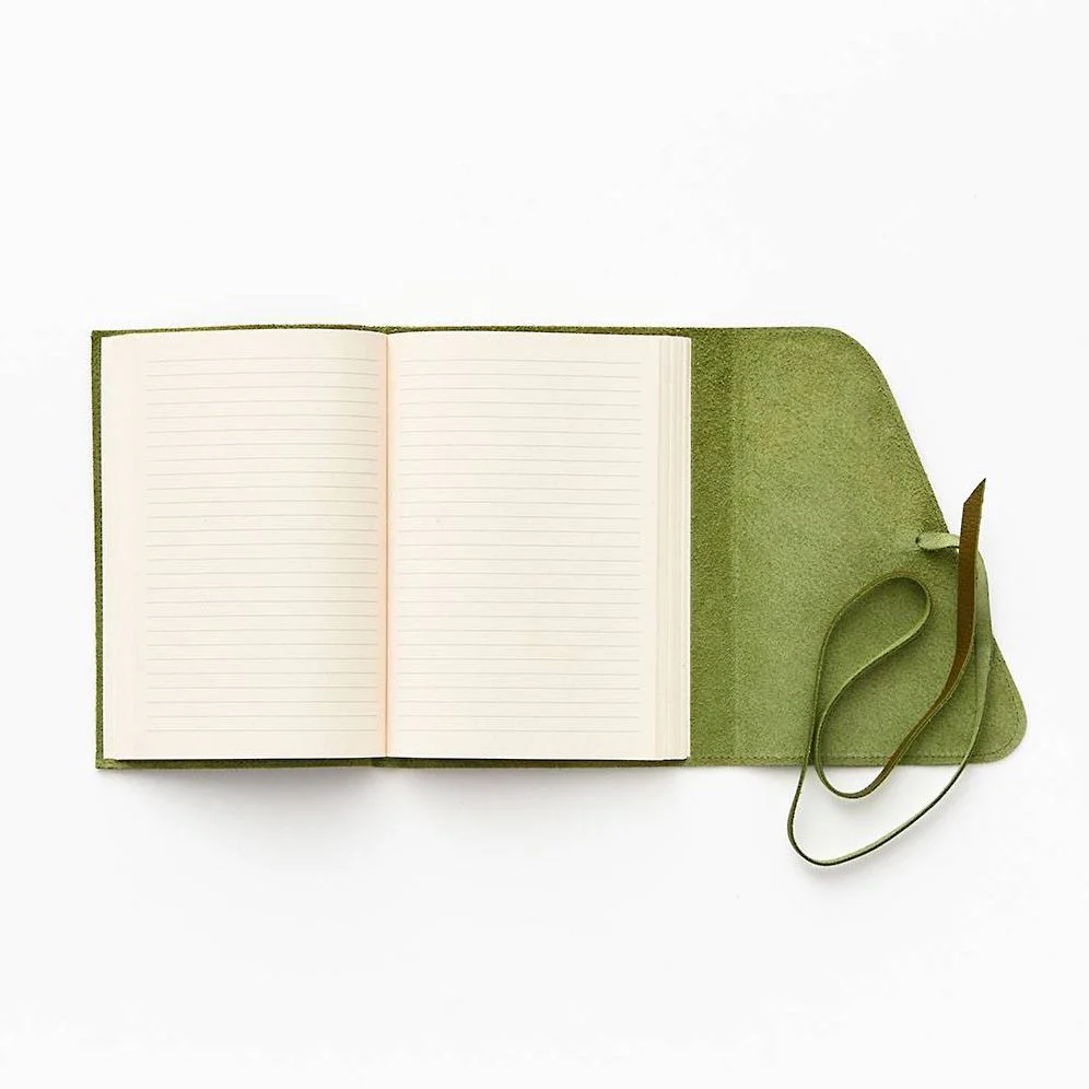 Dark Green Genuine Leather Journal - Image 3