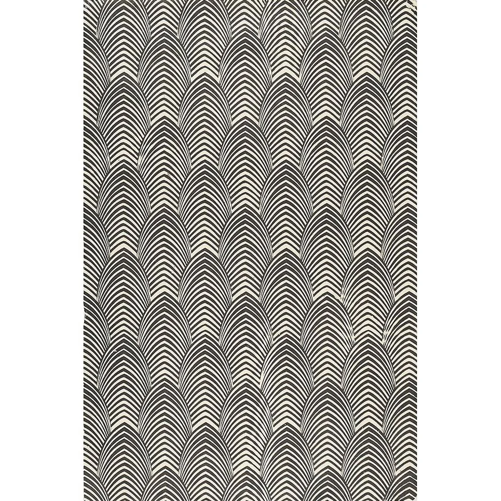 Deco Black on White Handmade Paper - Image 2