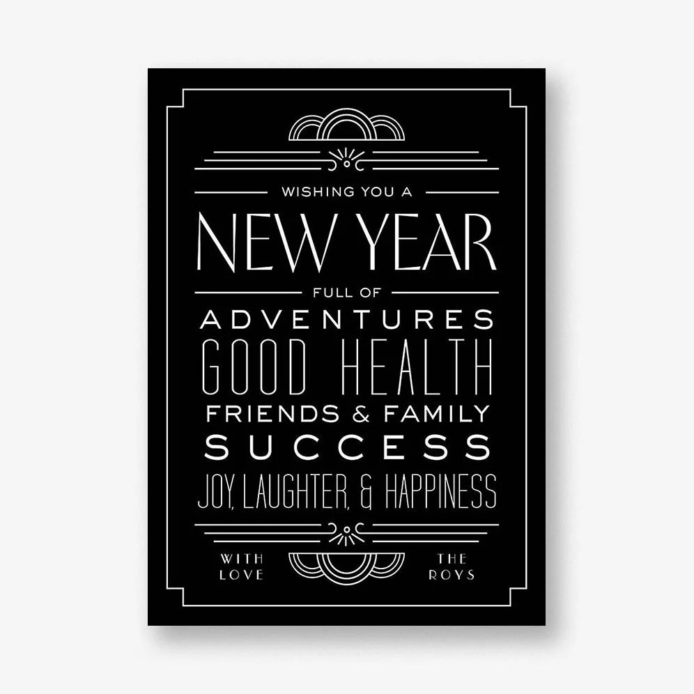 Deco New Year Card