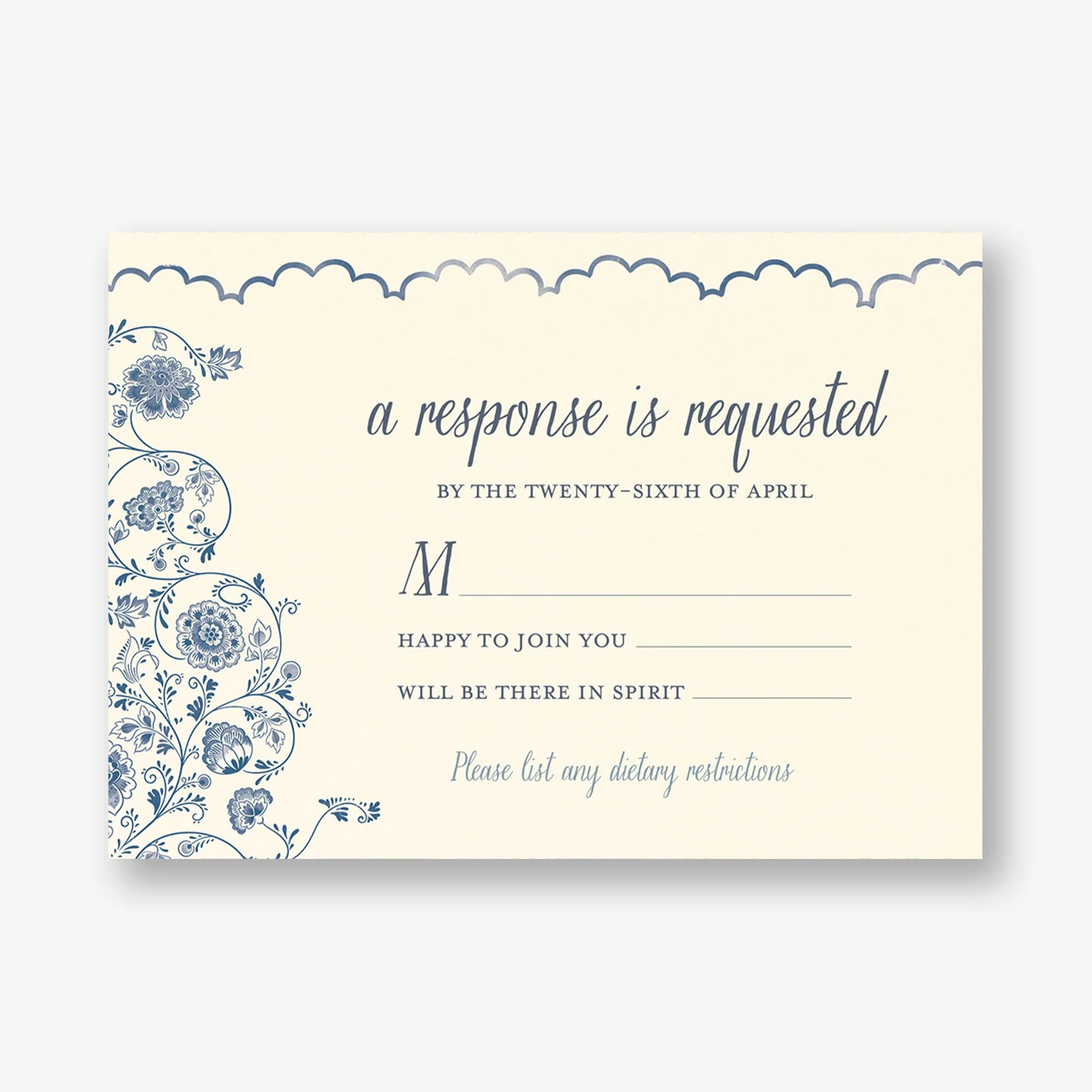 Delft Blue Response Card