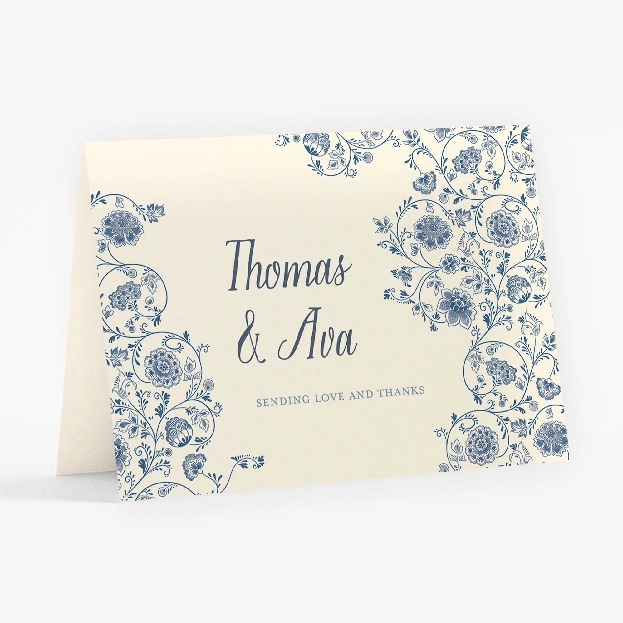 Delft Blue Thank You Card - Image 2