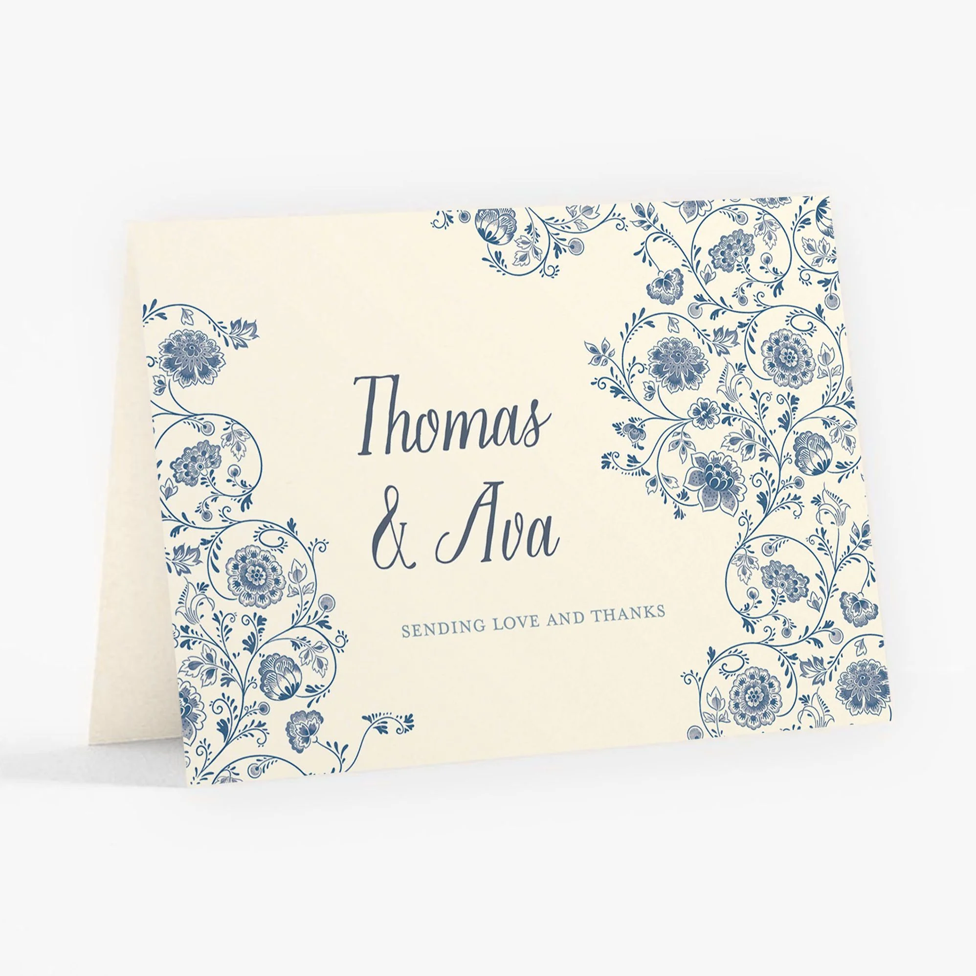 Delft Blue Thank You Card - Image 5
