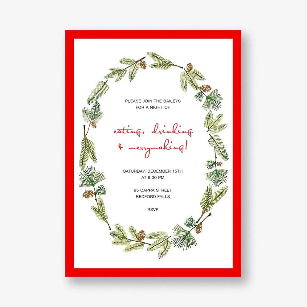 Delicate Firs Invitation