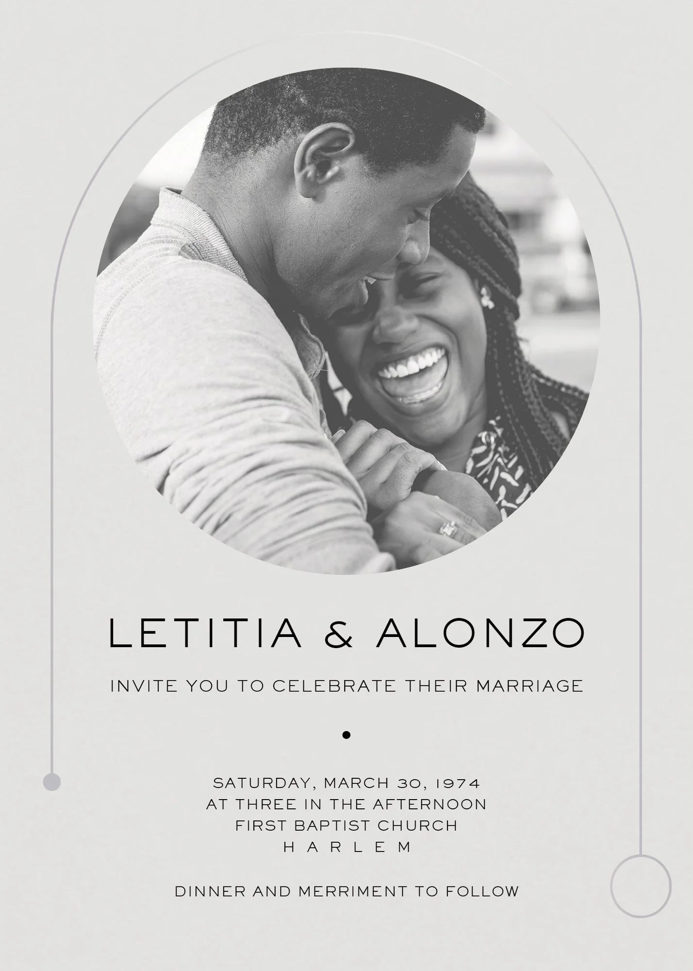 Destiny Photo White Wedding Invitation - Image 2