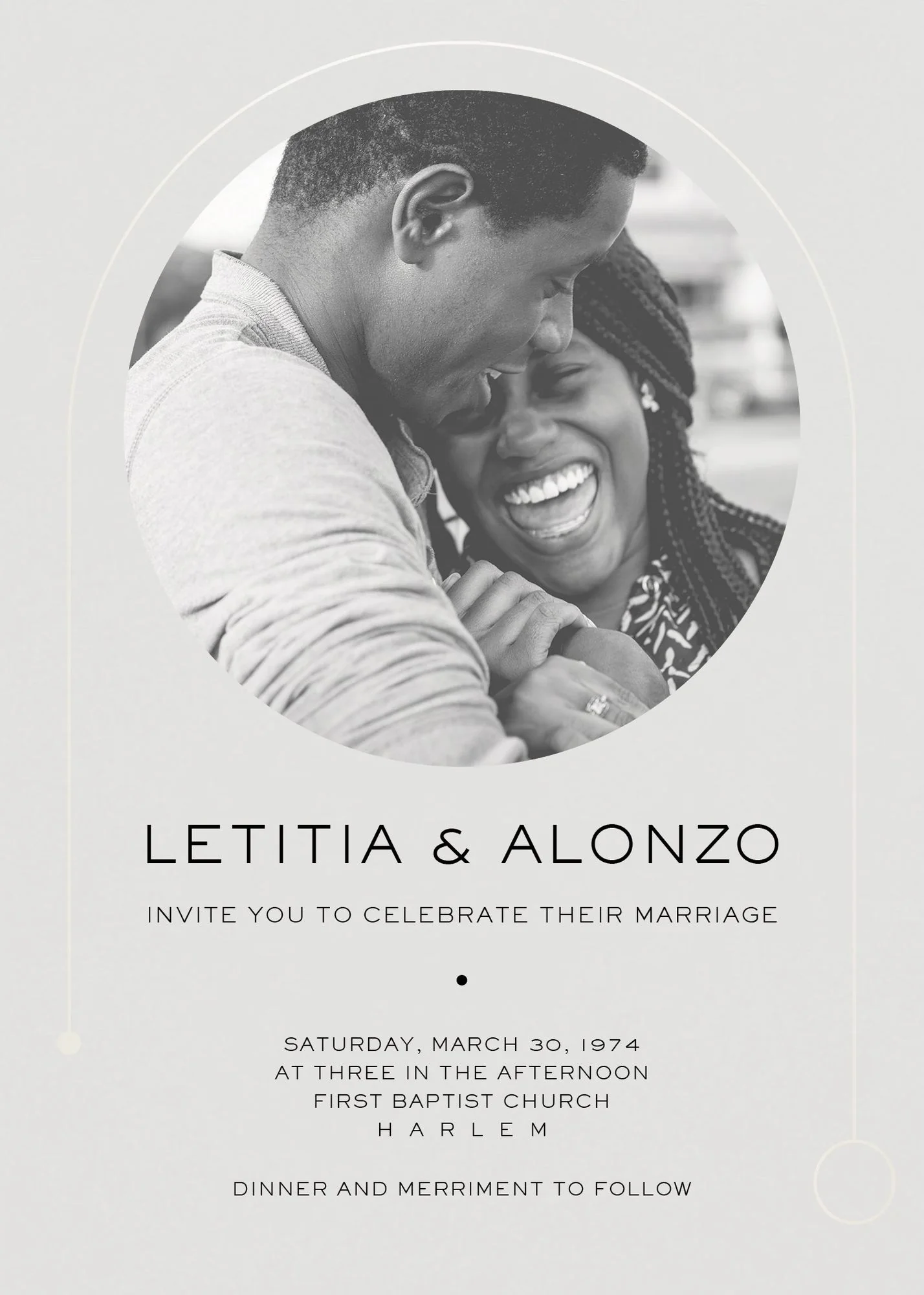 Destiny Photo White Wedding Invitation - Image 3
