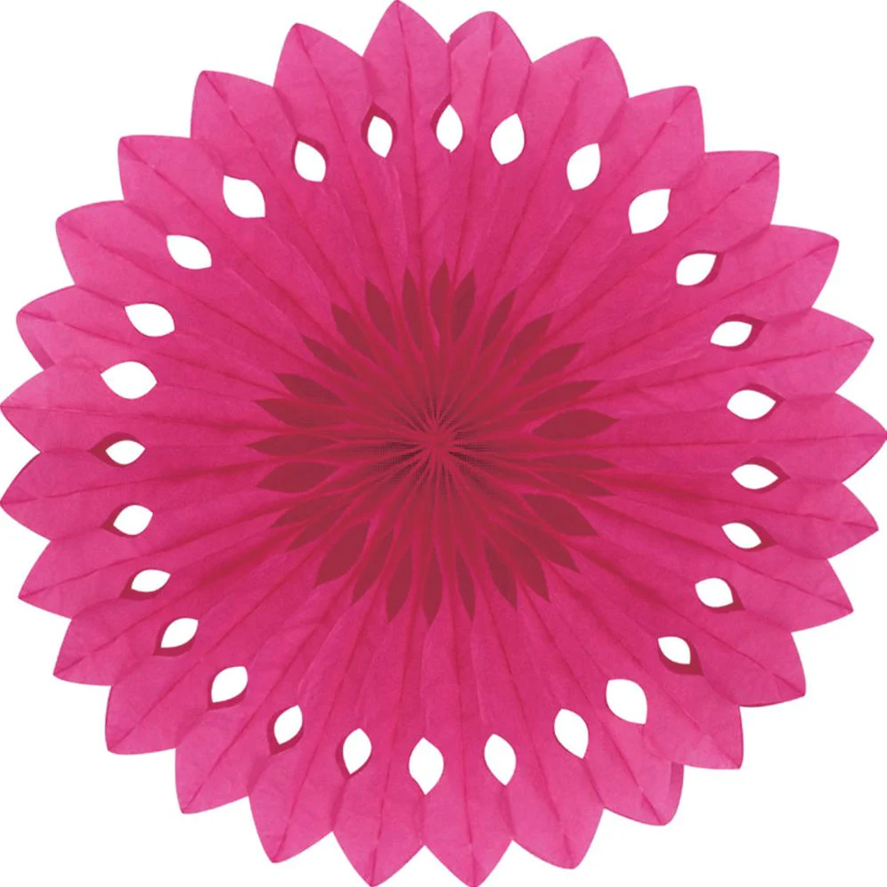 Detailed fan, 30cm, Fuschia