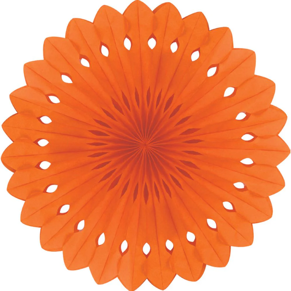 Detailed fan, 30cm, Orange