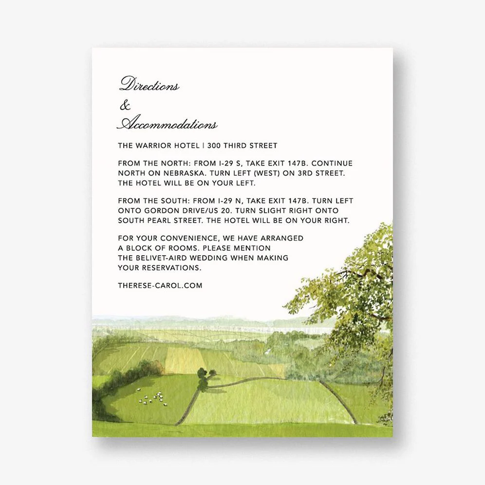 Devonshire Information Card