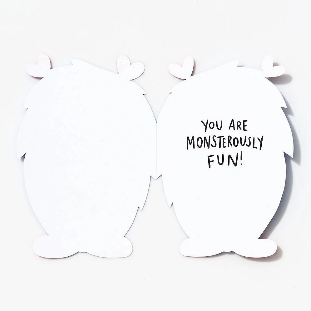 Die Cut Love Monster Valentine Card - Image 2