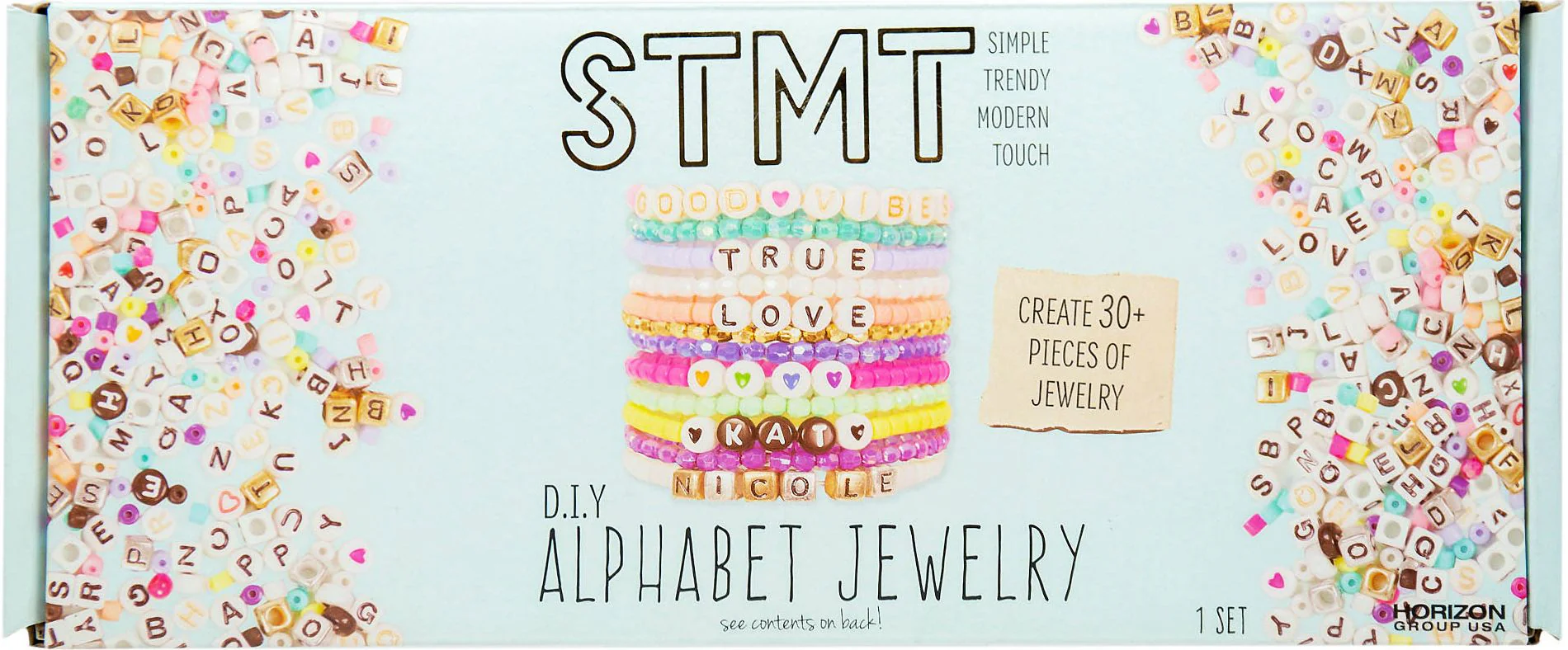 DIY Alphabet Jewelry Set
