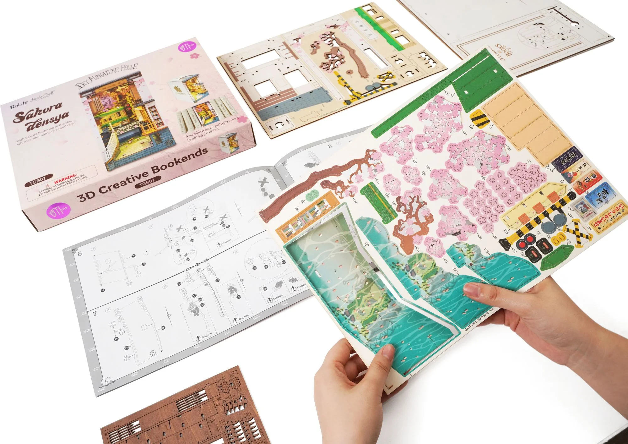 DIY Miniature Bookend: Sakura Tram - Image 14