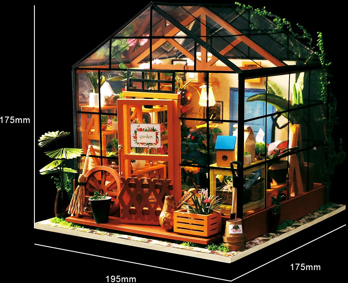 DIY Wooden Miniature Kit Cathy's Flower House - Image 7