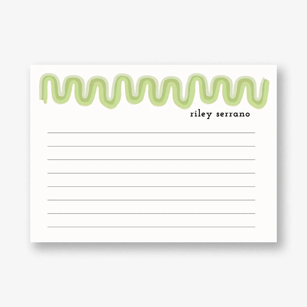 Doodle Wave Bright Stationery