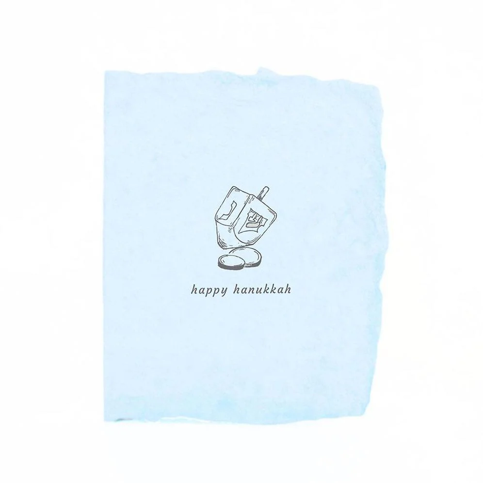 Dreidel Hanukkah Card