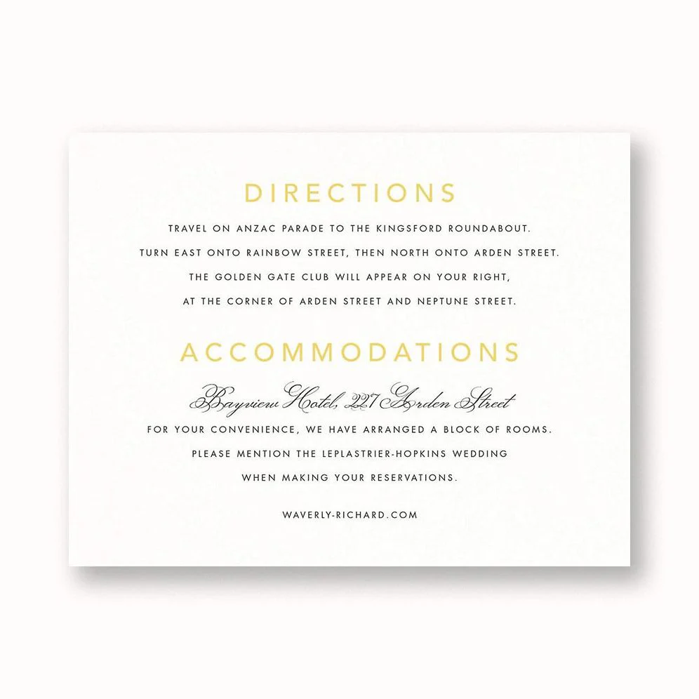 Dripping Floral Information Card